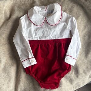 Classic Red and White Kids One Piece